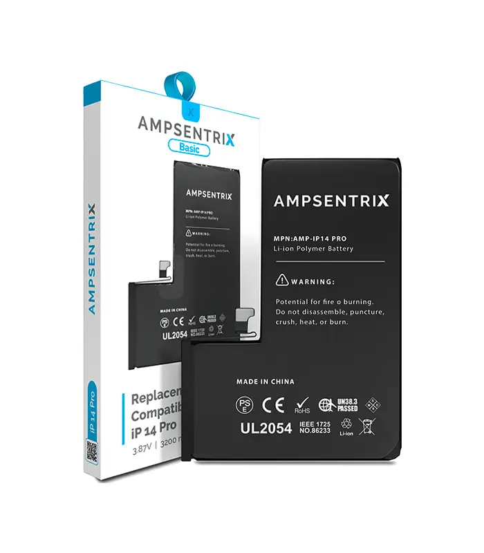 Batería para iPhone 14 Pro (AmpSentrix_ Basic)(1) Batería para iPhone 14 Pro (AmpSentrix: Basic) - Imagen 1