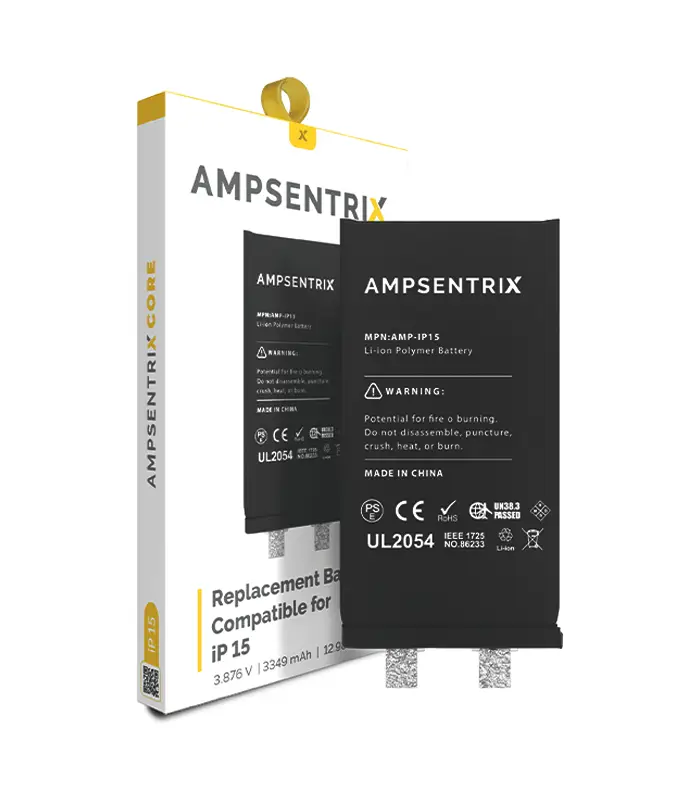 Batería para iPhone 15 (AmpSentrix_ Core) Batería para iPhone 15 (AmpSentrix: Core) - Imagen 1