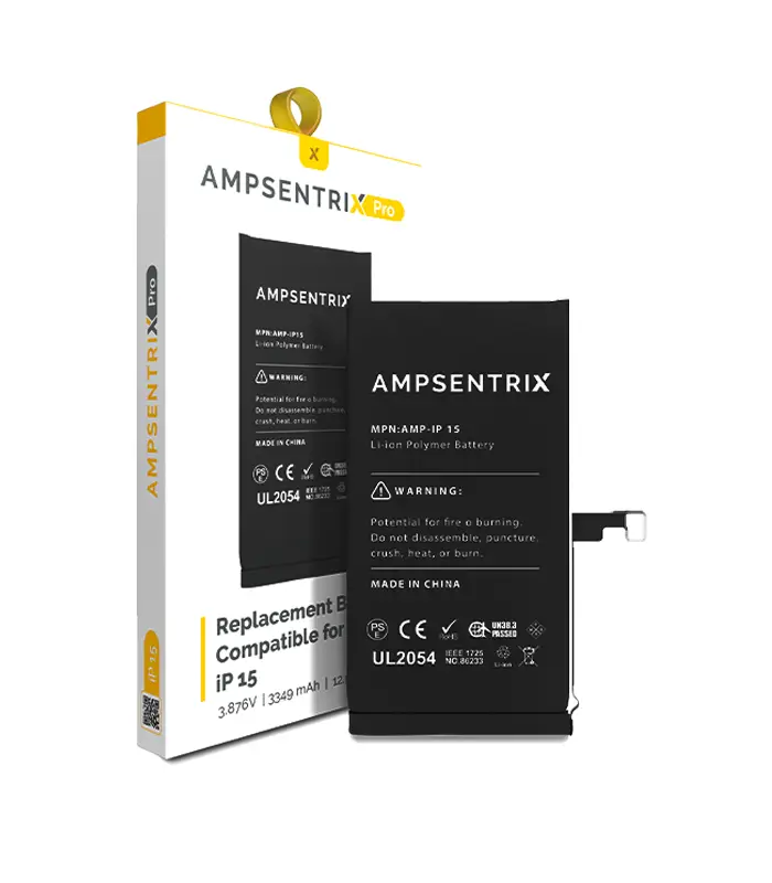 Batería para iPhone 15 (Ampsentrix_ Pro)(1) Batería para iPhone 15 (Ampsentrix: Pro) - Imagen 1