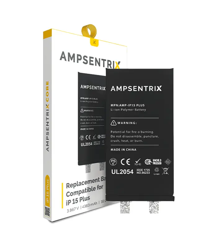 Batería para iPhone 15 Plus (AmpSentrix_ Core)(1) Batería para iPhone 15 Plus (AmpSentrix: Core) - Imagen 1