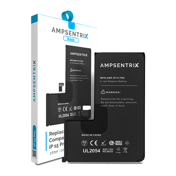 Batería para iPhone 15 Pro (Ampsentrix: Basic)