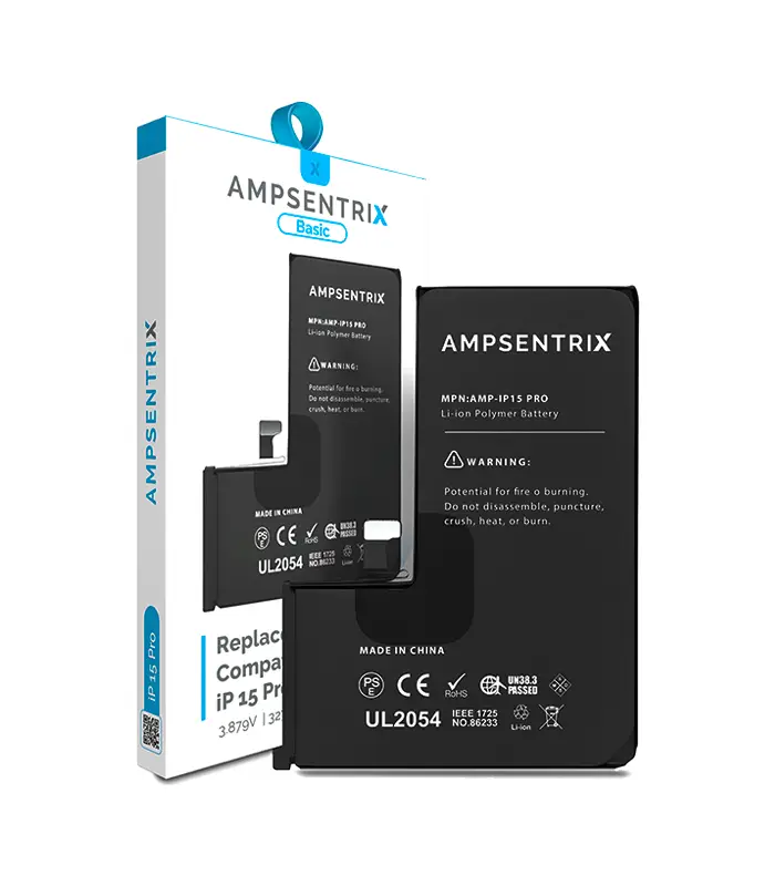 Batería para iPhone 15 Pro (Ampsentrix_ Basic)(2) Batería para iPhone 15 Pro (Ampsentrix: Basic) - Imagen 1