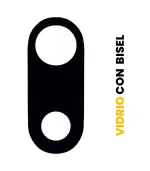 Lente de Cámara Trasera con Bisel para iPhone 7 Plus / 8 Plus (Negro)