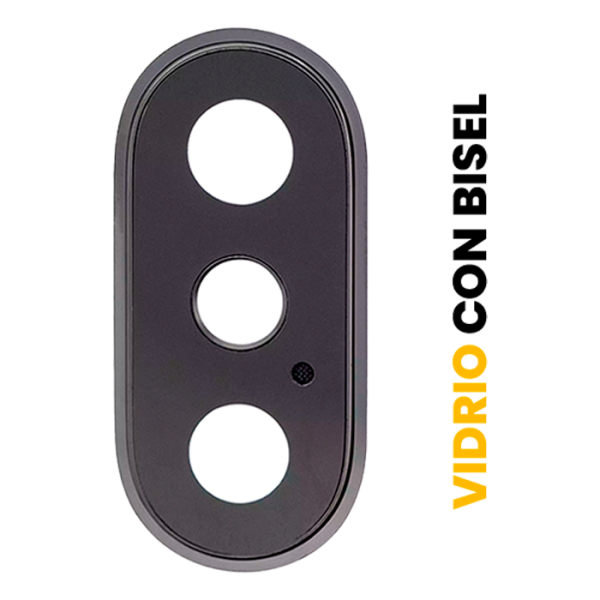 Lente de Cámara Trasera con Bisel para iPhone X (Gris)