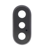 Lente de Cámara Trasera con Bisel para iPhone X (Gris) - Imagen 2