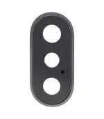 Lente de Cámara Trasera con Bisel para iPhone X (Gris) - Imagen 2
