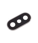 Lente de Cámara Trasera con Bisel para iPhone X (Plateado) - Imagen 3