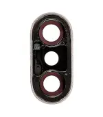 Lente de Cámara Trasera con Bisel para iPhone X (Plateado) - Imagen 2
