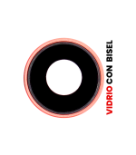 Lente de Cámara Trasera con Bisel para iPhone XR (Aftermarket: Plus) (Coral)