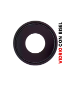 Lente de Cámara Trasera con Bisel para iPhone XR (Aftermarket: Plus) (Negro)