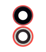 Lente de Cámara Trasera con Bisel para iPhone XR (Aftermarket: Plus) (Rojo) - Imagen 2