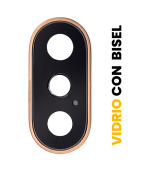 Lente de Cámara Trasera con Bisel para iPhone XS / XS Max (Premium) (Dorado)