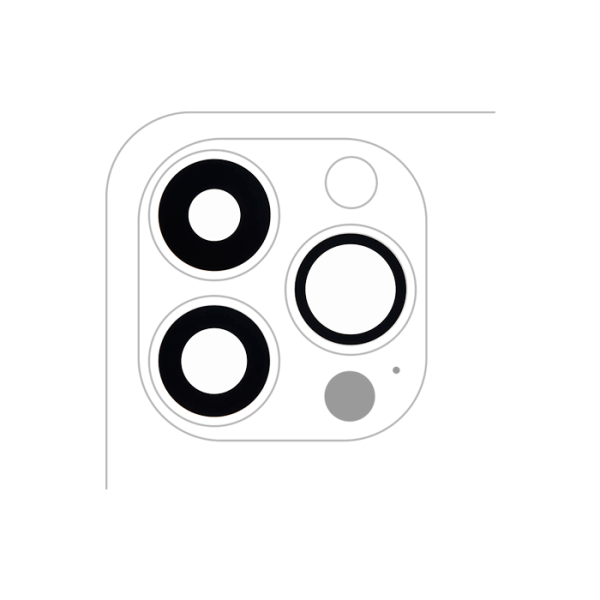 Lente de Cámara Trasera sin Bisel para iPhone 13 Pro / 13 Pro Max (Aftermarket: AM Plus)