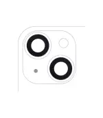 Lente de Cámara Trasera sin Bisel para iPhone 14 / 14 Plus / 15 / 15 Plus (Aftermarket: AM Plus)