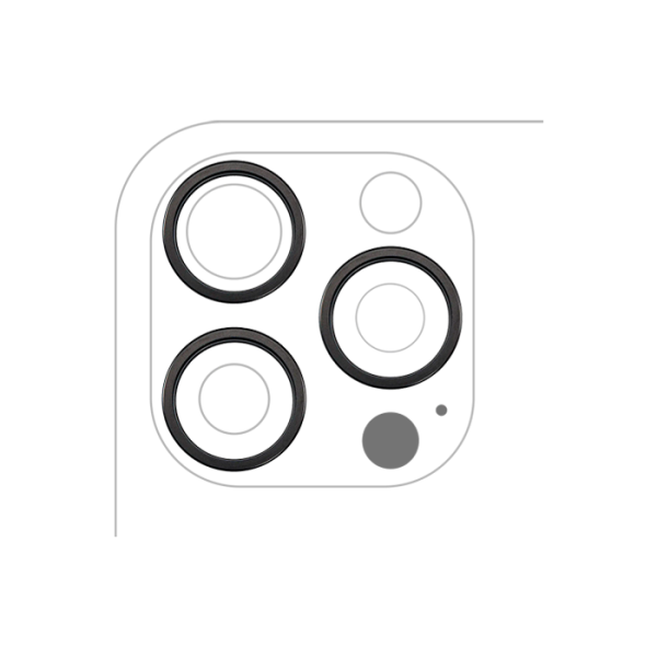 Lente de Cámara Trasera sin bisel para iPhone 16 Pro / 16 Pro max (set de 3 piezas)