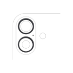 Lente De Cámara Trasera sin bisel para IPhone 16 / 16 Plus (Juego De 2 Piezas) (Aftermarket: AM Plus)