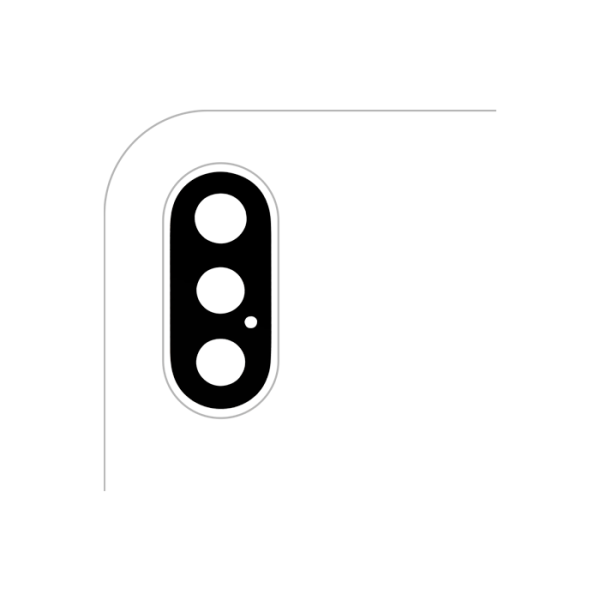 Lente de Cámara Trasera sin Bisel para iPhone XS / XS Max (Original)