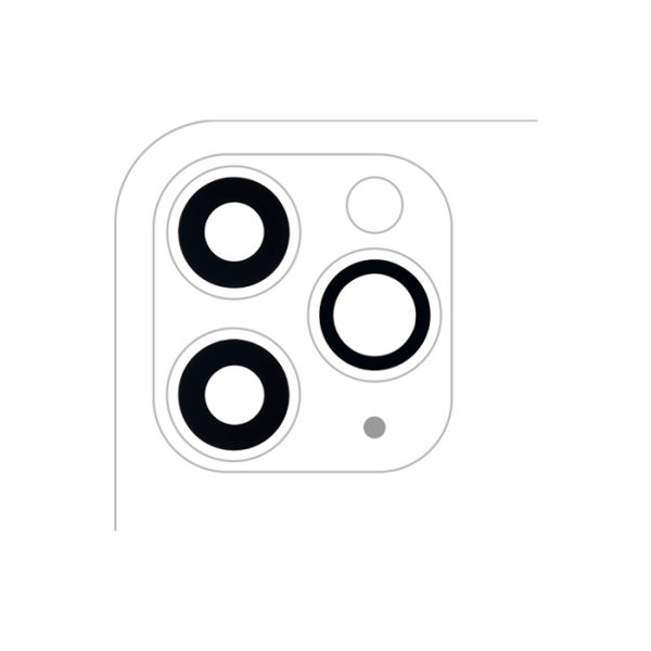 Lente de cámara Trasera sin Bisel para iPhone 11 Pro / 11 Pro Max (Original)