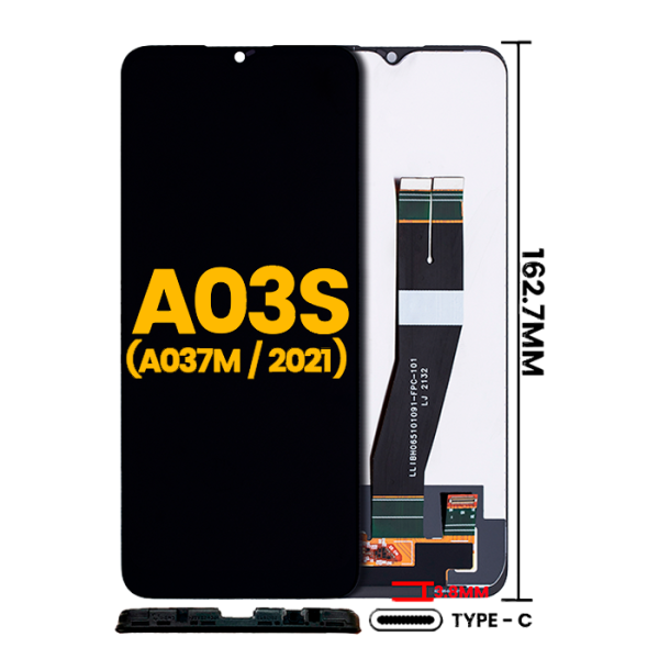 Pantalla LCD para Samsung Galaxy A03s sin marco (A037F / A037G / 2021) (Single Sim) (Premium)
