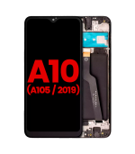 Pantalla LCD para Samsung Galaxy A10 con marco (A105 / 2019) (Aftermarket Plus)