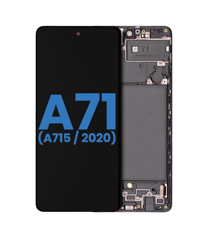 Pantalla LCD para Samsung Galaxy A71 con marco A715 2020 Aftermarket Incell