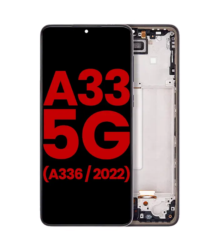 Pantalla OLED para Samsung Galaxy A33 5G con marco (A336 _ 2022) (Aftermarket Plus) (Negro) Pantalla OLED para Samsung Galaxy A33 5G con marco (A336 / 2022) (Aftermarket Plus) (Negro) - Imagen 1