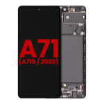 Pantalla OLED para Samsung Galaxy A71 con marco (A715/2020) (6.36") (Aftermarket Plus: Hard)