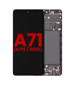Pantalla OLED para Samsung Galaxy A71 con marco (A715/2020) (6.36") (Aftermarket Plus: Hard)
