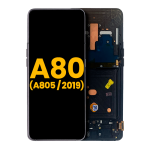 Pantalla OLED para Samsung Galaxy A80 con marco (A805/2019) (Premium) (Negro)