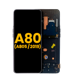 Pantalla OLED para Samsung Galaxy A80 con marco (A805/2019) (Premium) (Negro)