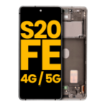 Pantalla OLED para Samsung Galaxy S20 FE 4G/5G con marco (Azul Marino) (Premium)