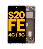 Pantalla OLED para Samsung Galaxy S20 FE 4G/5G con marco (Azul Marino) (Premium)