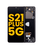 Pantalla OLED para Samsung Galaxy S21 Plus 5G con marco (Negro) (Premium)