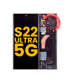 Pantalla OLED para Samsung Galaxy S22 Ultra 5G con marco (Negro) (Original)