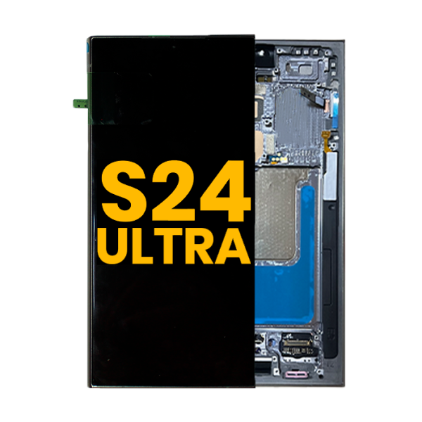 Pantalla OLED para Samsung Galaxy S24 Ultra 5G con marco (Gris Titanio) (Original)