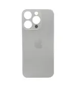 Tapa Trasera para iPhone 16 Pro Titanio Natural (Gris) (Sin Pega) (Big Hole)