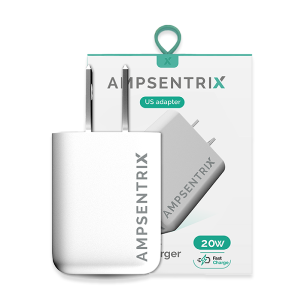 Adaptador 20W USB A / Tipo C (AmpSentrix)