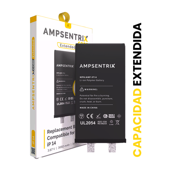 Batería para IPhone 14 (AmpSentrix: Core Extendida)