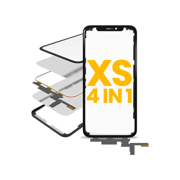 Mica tactil para iPhone XS (4 en 1)