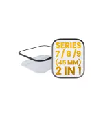 Mica para Apple Watch 2 en 1 con OCA Serie 7 / 8 / 9 (45MM)