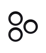 (Plateado)-(Clear) iPhone 13 Pro / 13 Pro Max-Protector de Lente de Cámara - Imagen 2