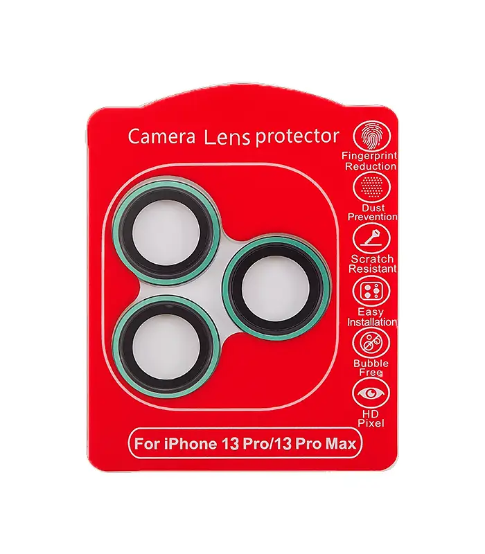 Protector de Lente de Cámara para iPhone 13 Pro _ 13 Pro Max (Verde Alpino) (Claro)(3) (Verde Alpino) (Clear) iPhone 13 Pro / 13 Pro Max-Protector de Lente de Cámara - Imagen 1