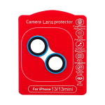 (Azul)-(Clear) iPhone 13 / 13 Mini-Protector de Lente de Cámara