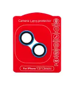 (Azul)-(Clear) iPhone 13 / 13 Mini-Protector de Lente de Cámara