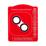 (Rojo)-(Clear) iPhone 13 / 13 Mini-Protector de Lente de Cámara
