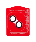 (Rojo)-(Clear) iPhone 13 / 13 Mini-Protector de Lente de Cámara