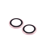 (Rosado)-(Clear) iPhone 13 / 13 Mini-Protector de Lente de Cámara - Imagen 3