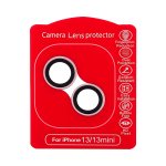 (Rosado)-(Clear) iPhone 13 / 13 Mini-Protector de Lente de Cámara