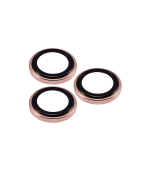 (Dorado)-(Clear) iPhone 14 Pro / 14 Pro Max-Protector de Lente de Cámara - Imagen 2