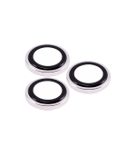 (Plateado)-(Clear) iPhone 14 Pro / 14 Pro Max-Protector de Lente de Cámara - Imagen 3